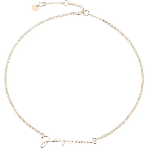 Goldener Metallischer Halskette mit Verstellbaren Längen - Jacquemus - Modalova