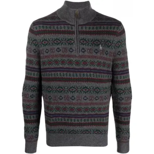 Zip Neck Sweater Ralph Lauren - Ralph Lauren - Modalova
