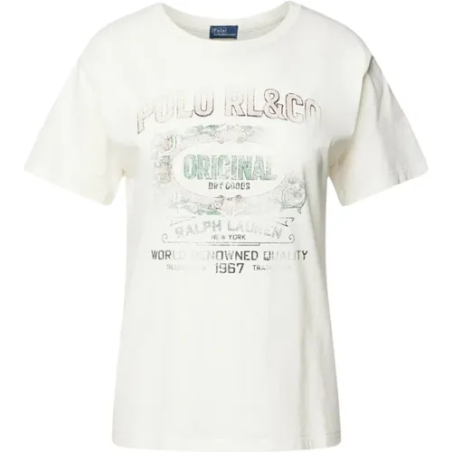 Stylishe T-Shirts für Männer und Frauen , Damen, Größe: L - Ralph Lauren - Modalova