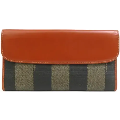 Pre-owned Canvas wallets , female, Sizes: ONE SIZE - Fendi Vintage - Modalova