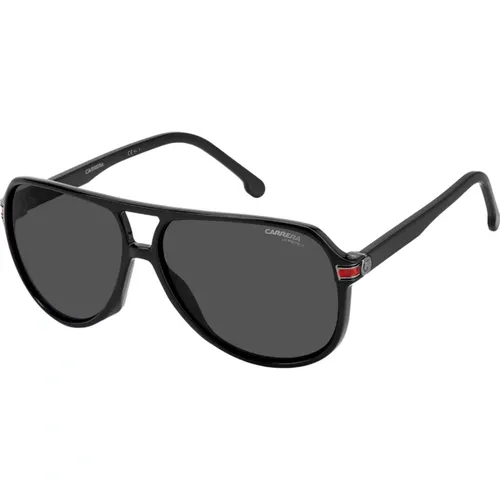 Schwarze/Graue Sonnenbrille 1045/S , unisex, Größe: 61 MM - Carrera - Modalova