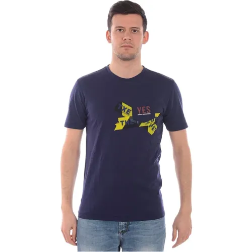 Kreuzboden T-Shirt Sweatshirt , Herren, Größe: 2XL - Daniele Alessandrini - Modalova