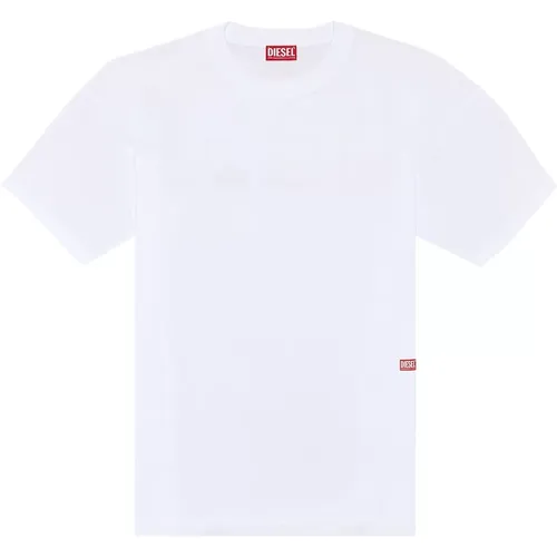 T-shirt with photo print logo , male, Sizes: 2XL, XL, L, M - Diesel - Modalova