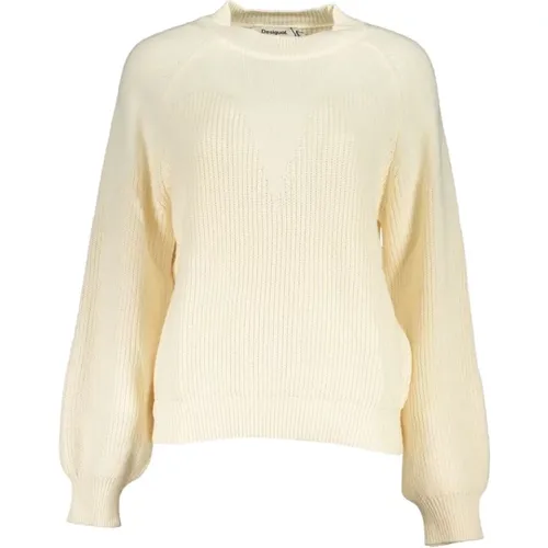 Elegant Rollneck Sweater with Contrast Details , female, Sizes: L, 2XL, XL, S, M - Desigual - Modalova