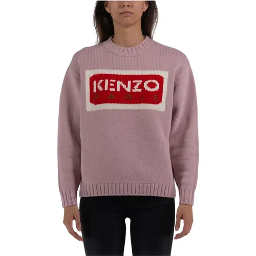 Paris Logo Sweater , female, Sizes: M, L - Kenzo - Modalova