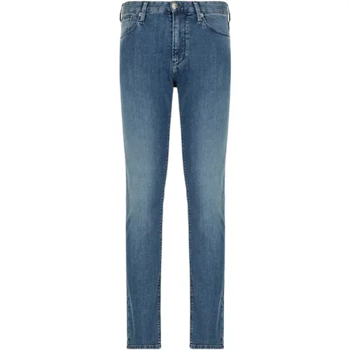 Slim-fit 5 Pocket Jeans , male, Sizes: W33, W34, W29, W32, W30, W31 - Emporio Armani - Modalova