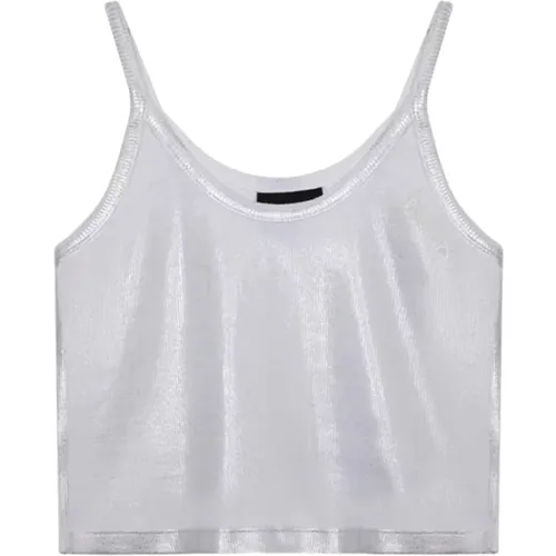 Zusammenarbeit T-shirt Silver , Damen, Größe: S - Disclaimer - Modalova