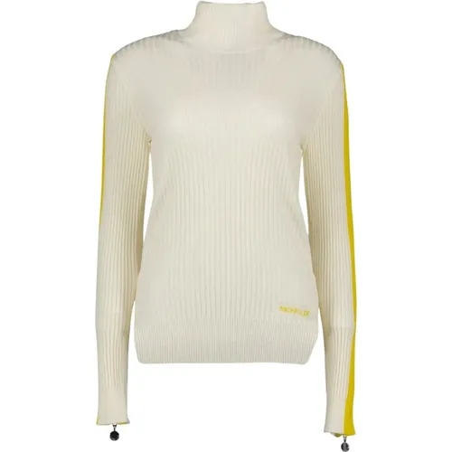 T-Neck Wollpullover mit Reißverschluss - Moncler - Modalova