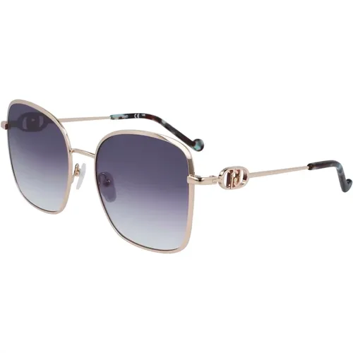 Sunglasses,Gold Glänzend Grau Sonnenbrille LJ155S,Gold/Violett Sonnenbrille Lj155S - Liu Jo - Modalova