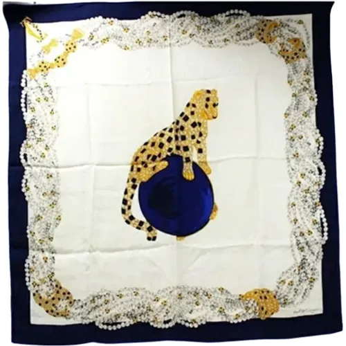 Pre-owned Silk scarves , female, Sizes: ONE SIZE - Cartier Vintage - Modalova