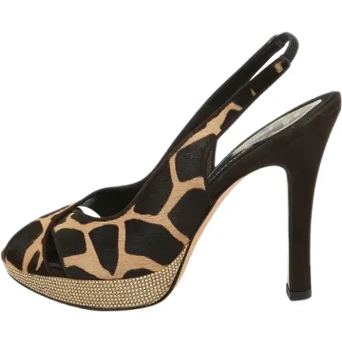 Pre-owned Fabric sandals , female, Sizes: 7 UK - René Caovilla Pre-owned - Modalova