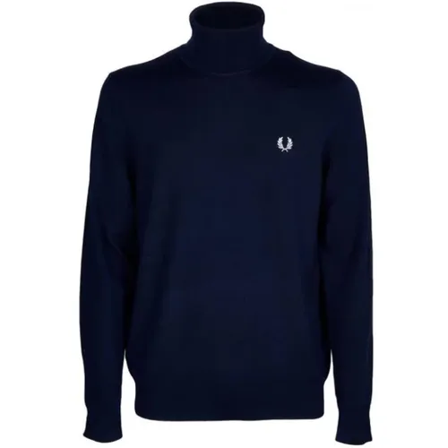 High Neck Sweater Classic Style Wool Blend , male, Sizes: XL - Fred Perry - Modalova