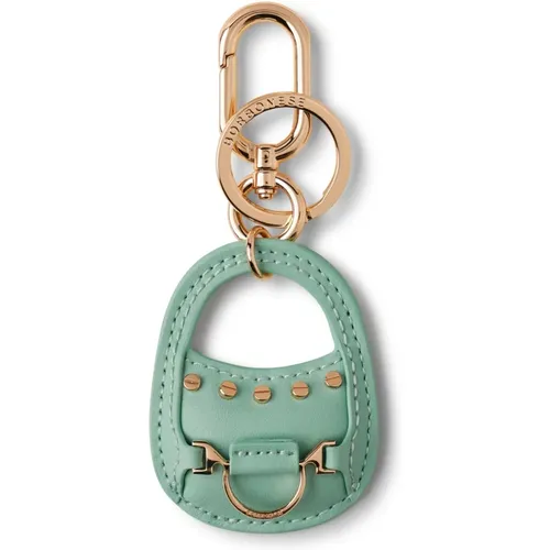 Leder Schlüssel Etui Taschenanhänger , Damen, Größe: ONE Size - Borbonese - Modalova