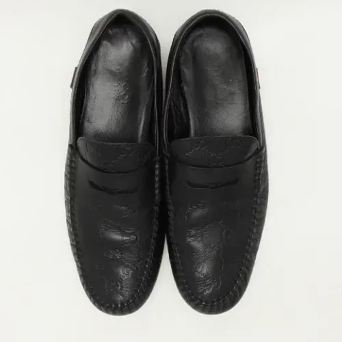 Pre-owned Leather flats , male, Sizes: 10 UK - Gucci Vintage - Modalova