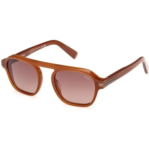 Gradient Sunglasses Shiny Light , female, Sizes: 51 MM - Ermenegildo Zegna - Modalova