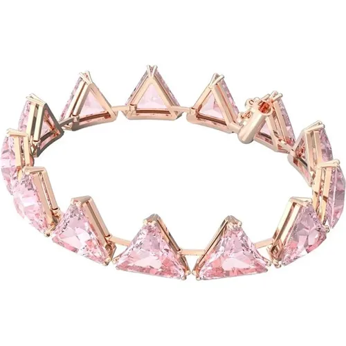 Ortyx Trilliant-Cut Bracelet, , Rose Gold Alloy , female, Sizes: ONE SIZE - Swarovski - Modalova