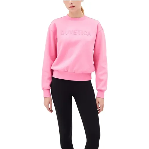 Schicker Pinker Logo-Sweatshirt Aw24 - duvetica - Modalova