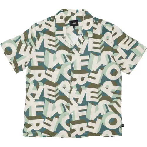 Printed Resort Shirt Short Sleeve , male, Sizes: XL, M, S - HUF - Modalova