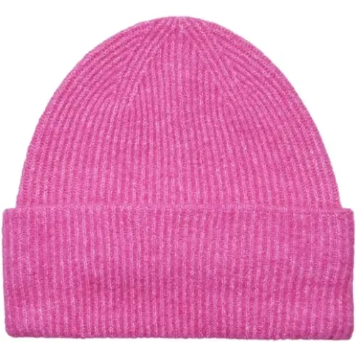 Fuchsia Fedora Hat , female, Sizes: ONE SIZE - Samsøe Samsøe - Modalova