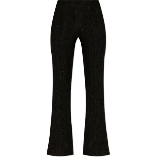 Trousers with stitching on the legs , female, Sizes: M, XS, L, S - Ganni - Modalova