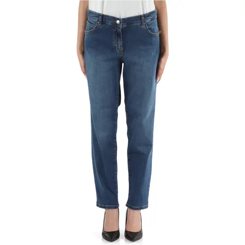 Skinny Fit Five-Pocket Jeans , female, Sizes: M, 3XL, L, XL - Elena Mirò - Modalova