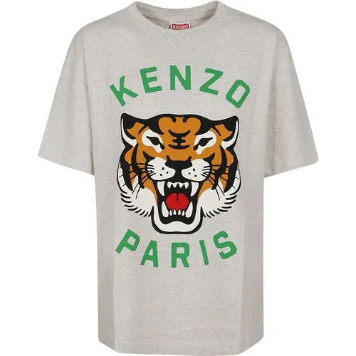 Grey T-Shirts & Polos for Women , female, Sizes: XL, M, S, L, XS - Kenzo - Modalova