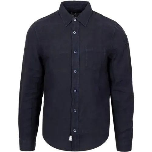 Blaues Hemd 24Sblus01025 006781 888 , Herren, Größe: XL - Blauer - Modalova