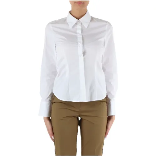 Slim Fit Cotton Poplin Shirt , female, Sizes: XL, S, L, XS, M - Pennyblack - Modalova
