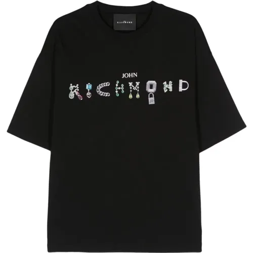 T-Shirts , Herren, Größe: L - John Richmond - Modalova