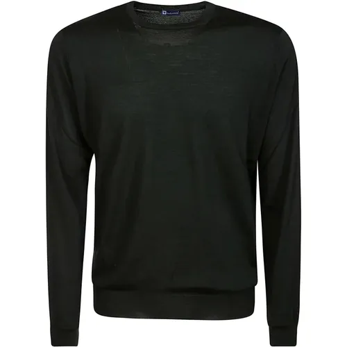 Merino Wool Crewneck Sweater , male, Sizes: XL, L, 2XL, M, 4XL - Hindustrie - Modalova