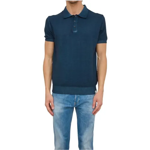 Blaues Polo-Shirt , Herren, Größe: M - Peuterey - Modalova