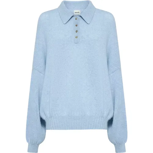 Kaschmir Polo Pullover Grau Khaite - Khaite - Modalova