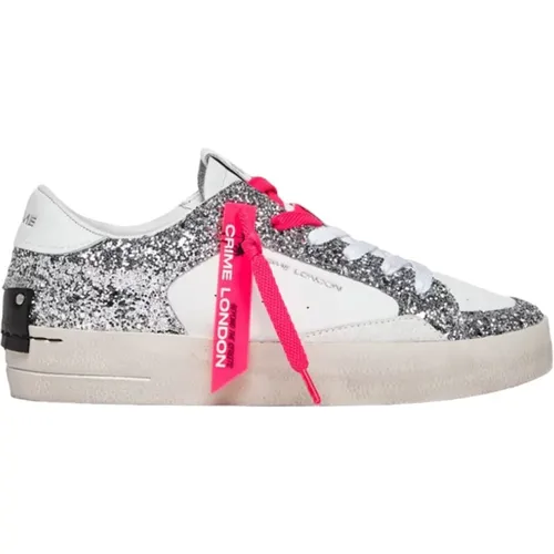 Zebra Print Sneakers , Damen, Größe: 38 EU - Crime London - Modalova