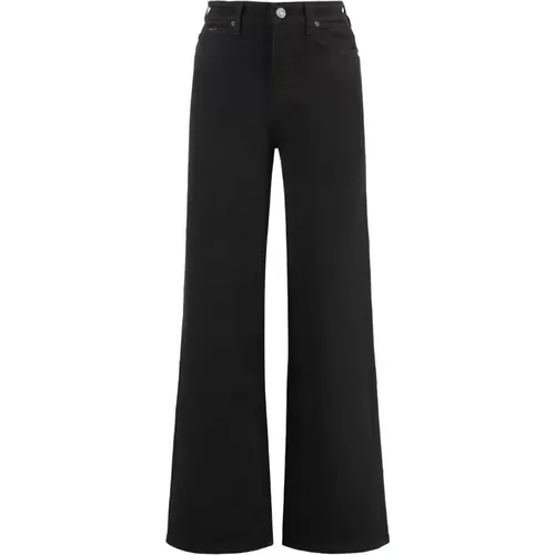 Stylische Wide-leg Jeans mit Metallnieten , Damen, Größe: W24 - Calvin Klein - Modalova