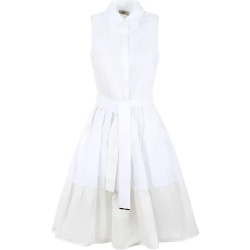 Cotton Sleeveless Dress , female, Sizes: M, XS, 2XS, L, S - Herno - Modalova
