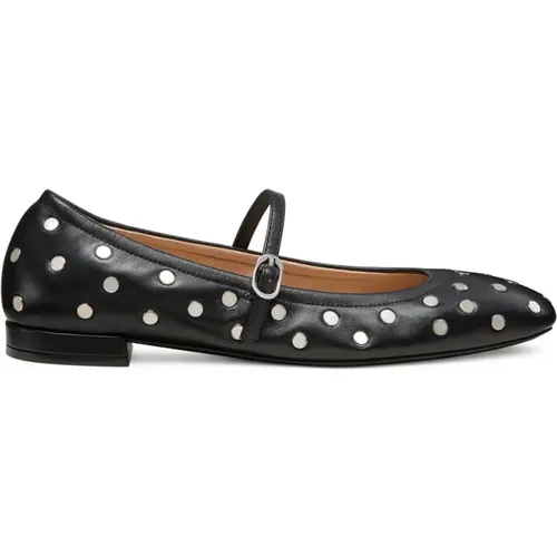 Claris Stud Ballet Flat , Damen, Größe: 36 1/2 EU - Stuart Weitzman - Modalova