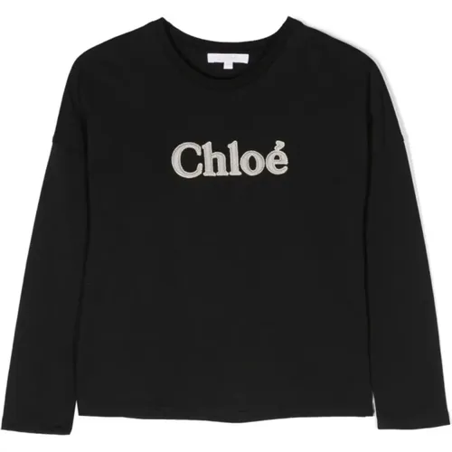 Schwarze T-Shirts und Polos Chloé - Chloé - Modalova