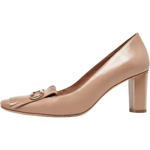 Pre-owned Leather heels , female, Sizes: 6 UK - Carolina Herrera Pre-owned - Modalova