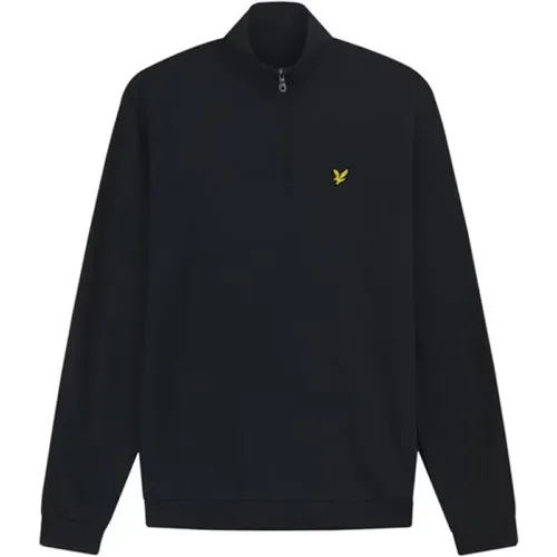 Quarter Zip Sweatshirt Dark Navy-S , male, Sizes: S - Lyle & Scott - Modalova