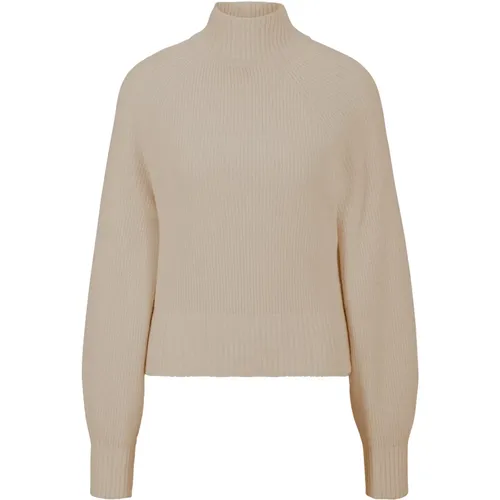 Relaxed Fit Knit Turtleneck in , female, Sizes: S, XS - Hugo Boss - Modalova