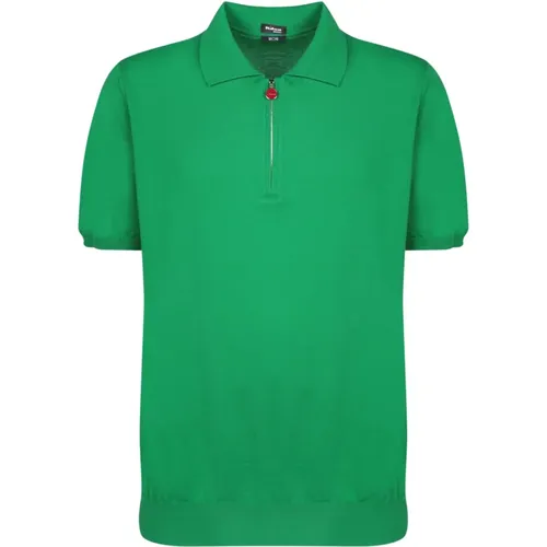 Grüne T-Shirts Polos Ss24 Kiton - Kiton - Modalova