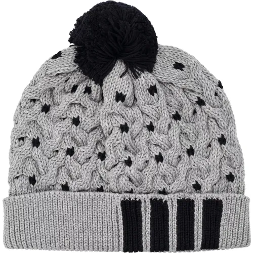 Cable Knit Pom-Pom Hat Lt Grey , male, Sizes: M, S, L - Thom Browne - Modalova