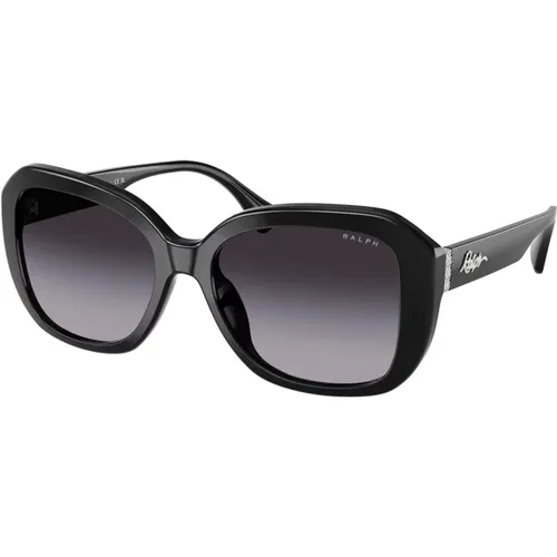 Stylische Sonnenbrille Ra5321U in Schwarz , Damen, Größe: 56 MM - Polo Ralph Lauren - Modalova