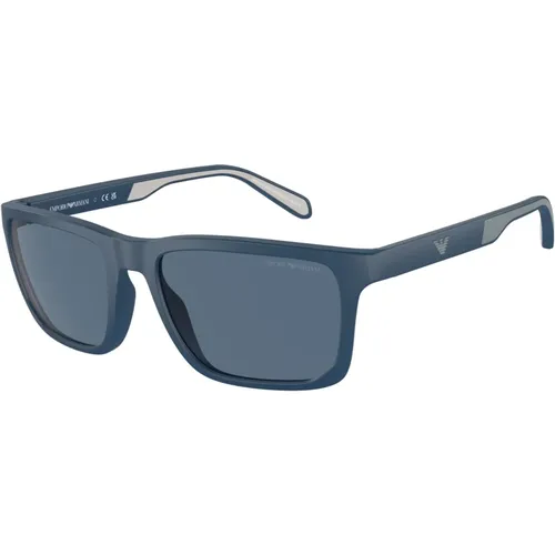 Stylische Sonnenbrille in Blau,Stylische Sonnenbrille in Schwarz - Emporio Armani - Modalova