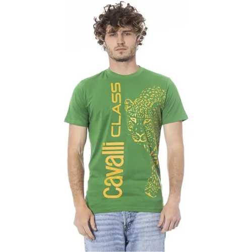 Logo-Druck Kurzarm T-Shirt - Cavalli Class - Modalova