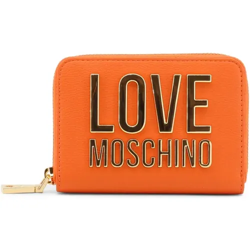Kompakte Geldbörse mit Kartenhalter und Münzfach - Love Moschino - Modalova