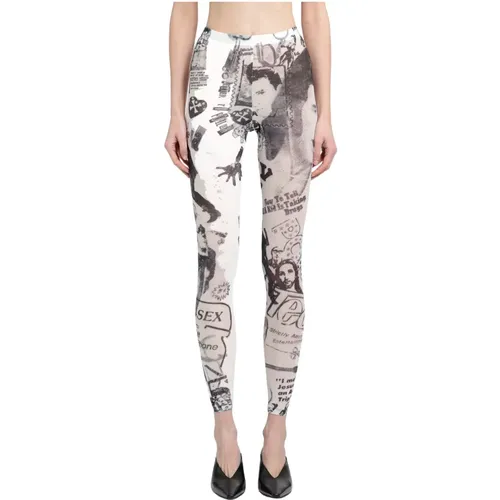 Hollywood Lowbrow Leggings Schwarz Weiß - Vaquera - Modalova