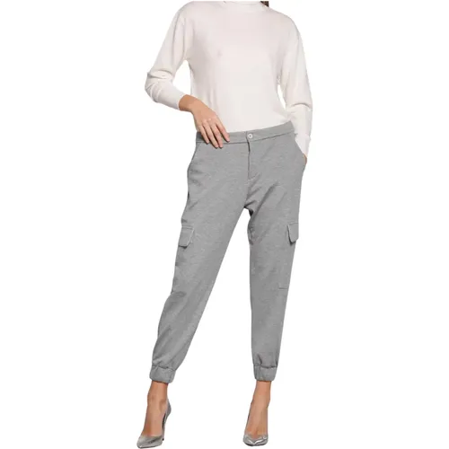 Curvy Fit Jersey Cargo Pants , female, Sizes: XL - Mason's - Modalova