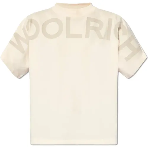 Baumwoll-T-Shirt mit Logo Woolrich - Woolrich - Modalova