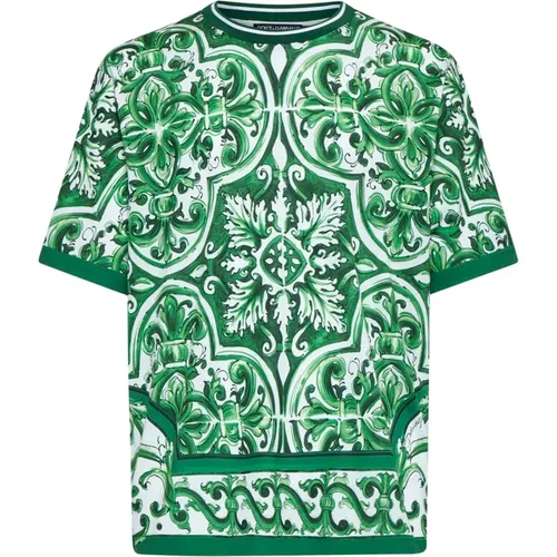Stylish T-shirts and Polos , male, Sizes: L, XL, M - Dolce & Gabbana - Modalova